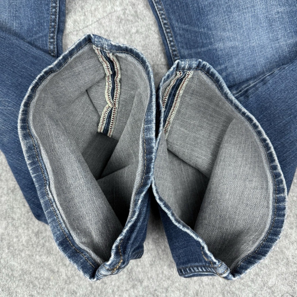 Silver Zac Jeans Mens 38x32 (Fits 38x30) Blue Stretch Denim Dark Wash Low Rise - Picture 12 of 14